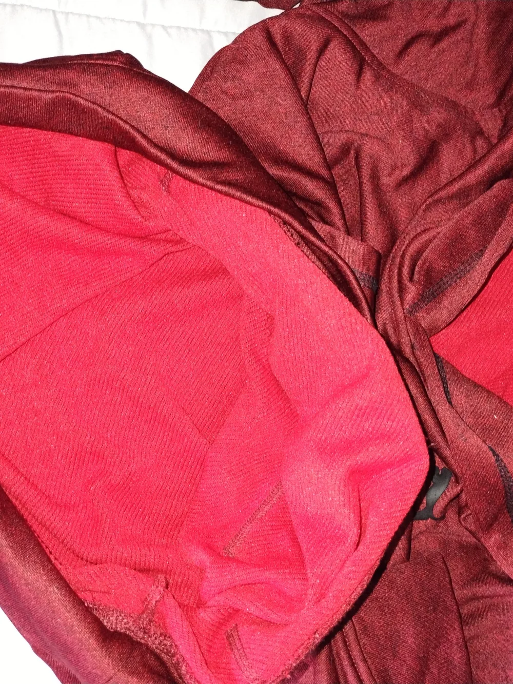 Puma Maroon Red Hooded Pullover Sweatshirt